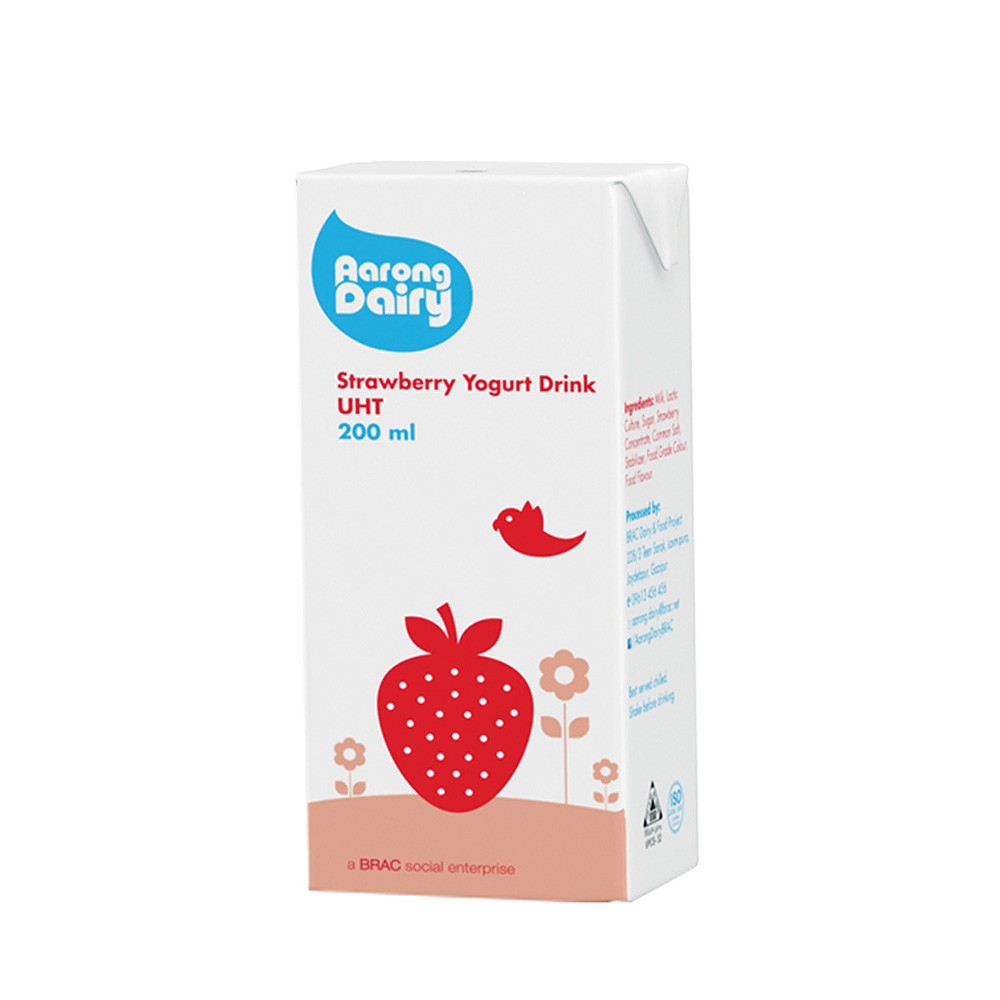 Aarong Dairy Strawberry Yogurt Drink UHT – 200ml​